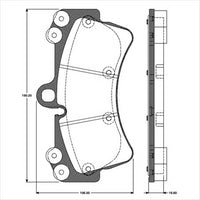 Remsa FRONT DISC BRAKE PADS - PORSCHE / AUDI / VW CAYENNE , TOUAREG 02-