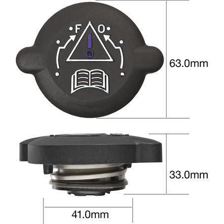TRIDON RECOVERY RADIATOR CAP