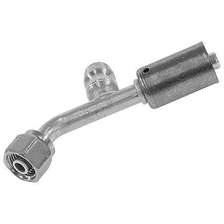 Atco Steel Fitting # 6 FOR - Beadlock #6 45° With R134a Port SBX1311-3