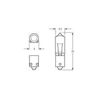 HELLA 24V H21W BAYONET BAY9S GLOBE 21W
