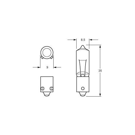 HELLA 24V H21W BAYONET BAY9S GLOBE 21W