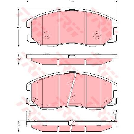 TRW Brake Pad Set (DB1850)