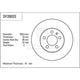 TRW Disc Brake Rotor 255.8mm x 19 Min