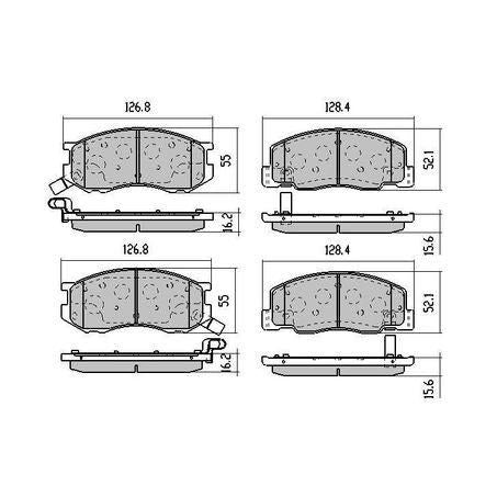 RDA PHANTOM CERAMIC BRAKE PAD SET TOYOTA RDC1372
