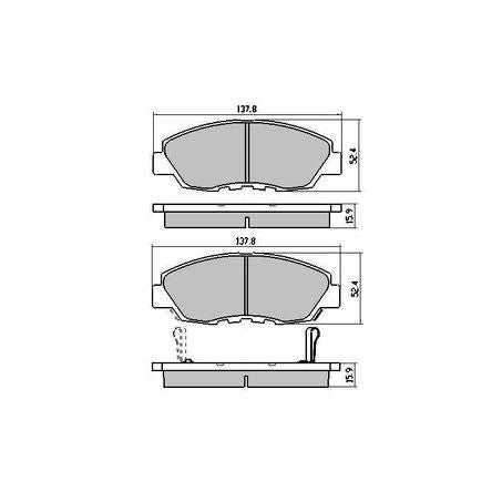 RDA PHANTOM CERAMIC BRAKE PAD SET HONDA CIVIC EK4 ES1 EU3 RDC1391