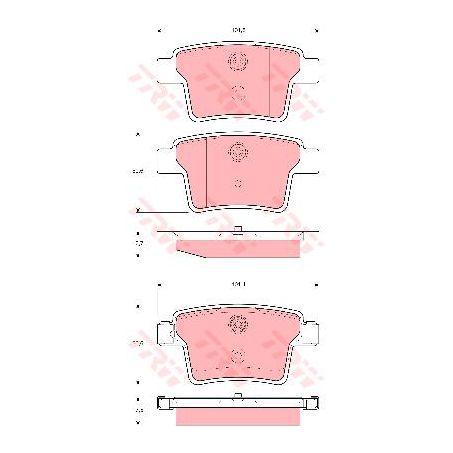 TRW Brake Pad Set (DB1713)