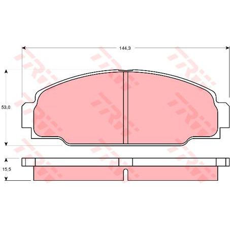 TRW DTEC Brake Pad Set (DB1126)