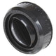 OEX Louvre Round Black Plastic LVX029