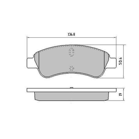 RDA PHANTOM CERAMIC BRAKE PAD SET CITROEN PEUGEOT RDC1954