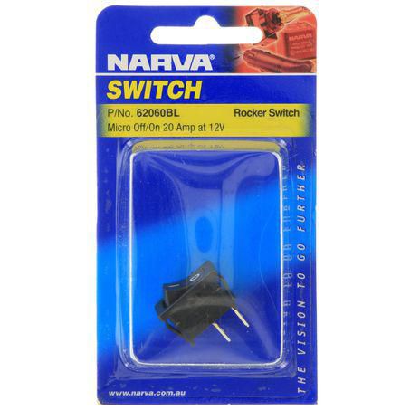 Narva Micro Rocker Switch Off/On SPST (Contacts Rated 20A @ 12V)