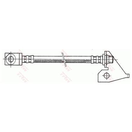 TRW Brake Hose Left Front (PHD902 / H1347)