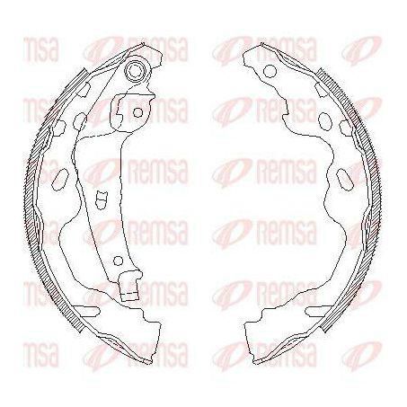 Remsa BRAKE SHOE REAR -  SUZUKI SWIFT   SPLASH 05- 200