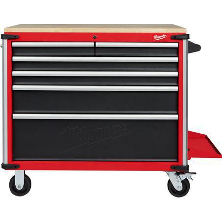 Milwaukee 40In Mobile Work Bench Wood Top 48228537