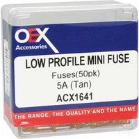 OEX Micro Blade Fuse 5A Tan 50 Pce