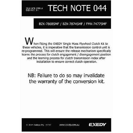 EXEDY CLUTCH KIT 254MM FORD FMK-7477SMF