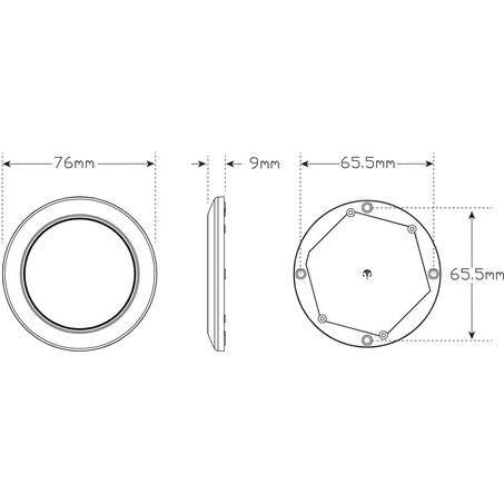 LED Autolamps 12V LED Interior Lamp Cool White Bezel 7515WB