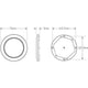 LED Autolamps 12V LED Interior Lamp Cool White Bezel 7515WB