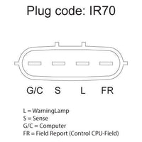 OEX ALTERNATOR 12V 105A MITSUBISHI STYLE