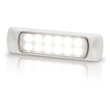 HELLA Deck Floodlamp - LED White Spread 9-33V White Flush Housing 2LT980747111