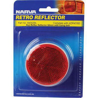Narva Reflector Round Red 65mm - 2 Pce