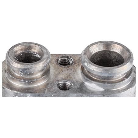 OEX Evaporator Core Plate and Fin Inlet Fitting Pad Outlet Fitting Pad EVX0025