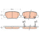 TRW Brake Pad Set (DB2294)