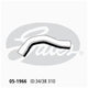 Gates Radiator Hose Upper 05-1966