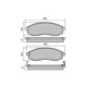 RDA PHANTOM CERAMIC BRAKE PAD SET MITSUBISHI NISSAN RDC1308