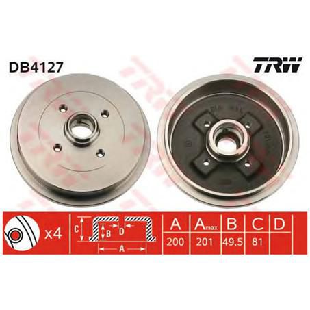 TRW BRAKE DRUM