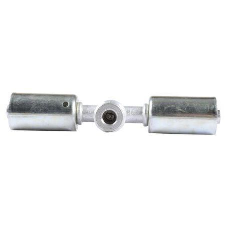 Atco Aluminium Fitting # 6 Splicer Beadlock #6 Straight With R134a Port BLX6101-3