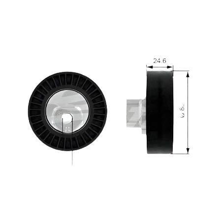 GATES DRIVE BELT IDLER PULLEY 38069