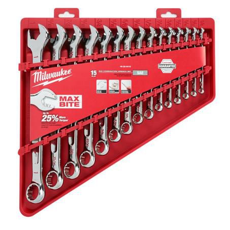 Milwaukee 15pc Combination Wrench Set - SAE 48229415
