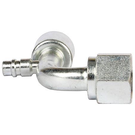 Atco Steel Fitting # 12 FOR - Beadlock #12 90° With R134a Port SBX1324-3