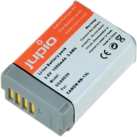 Jupio Canon NB-13L 3.6V 1050mAh Camera Battery â€“ High-Quality Replacement
