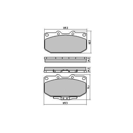RDA PHANTOM CERAMIC BRAKE PAD SET NISSAN OPEL SUBARU RDC1170