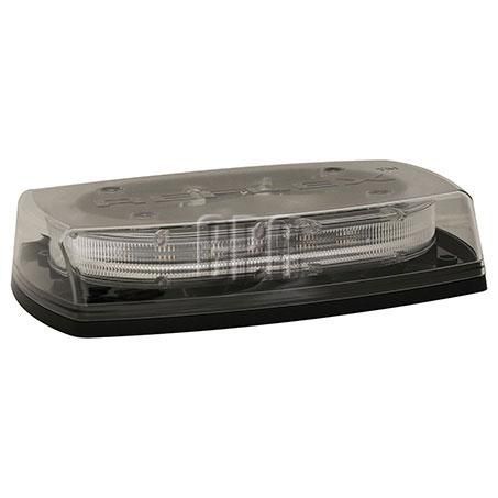 Ecco LED Mini Bar Amber 12-24V 4 x 12 LEDs Magnetic Base Clear Lens Class 1 5550CA-VM