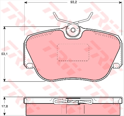 TRW Brake Pad Set (DB1256)