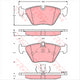 TRW Brake Pad Set (DB1364)