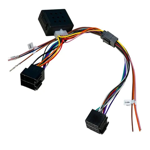 Mongoose 24V to 12V Voltage Reducer Harness | ISO to ISO Plug Cable for Car Audio
