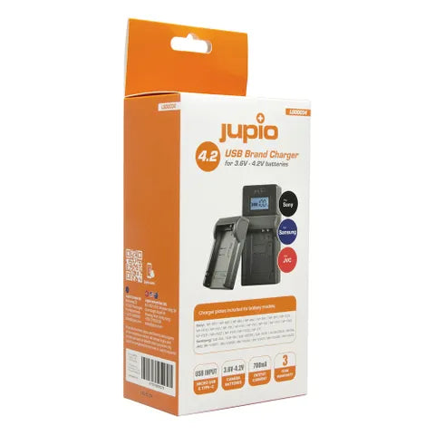 Jupio USB Charger for Sony 3.7Vâ€“4.2V Batteries