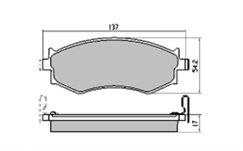 FARGO FRONT DISC BRAKE PADS - NISSAN BLUEBIRD EU14 97-01