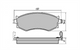 FARGO FRONT DISC BRAKE PADS - NISSAN BLUEBIRD EU14 97-01