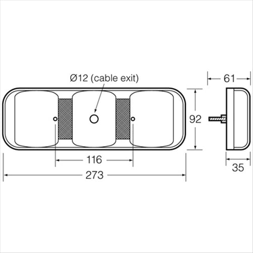 Narva LED STOP/TAIL/INDICATOR/REVERSE/ REFLECTOR LIGHT LED 9 TO 33V