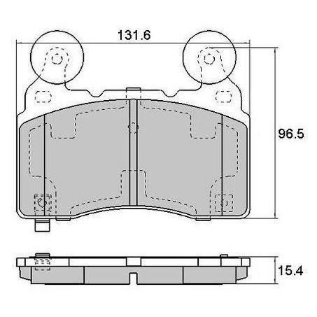 RDA BRAKES RDA Phantom Ceramic Brake Pad Set RDC2223