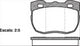 FARGO FRONT DISC BRAKE PADS - LAND 90 SERIES 88-91 DB1176F