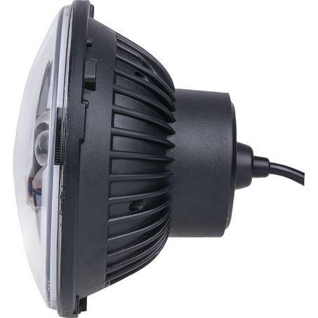 MAXITRAC Maxi Trac 7 Inch LED Headlight, H4 Connector, High/Low Beam, Single 12/24V MTHL7LED