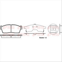 Remsa FRONT DISC BRAKE PADS - DAIHATSU SIRION 05-