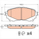 TRW Brake Pad Set (DB2293)