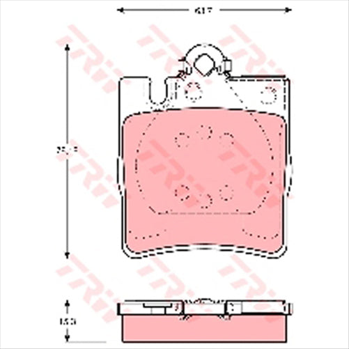 TRW Brake Pad Set (DB1457)