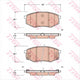 TRW Brake Pad Set (DB2072)